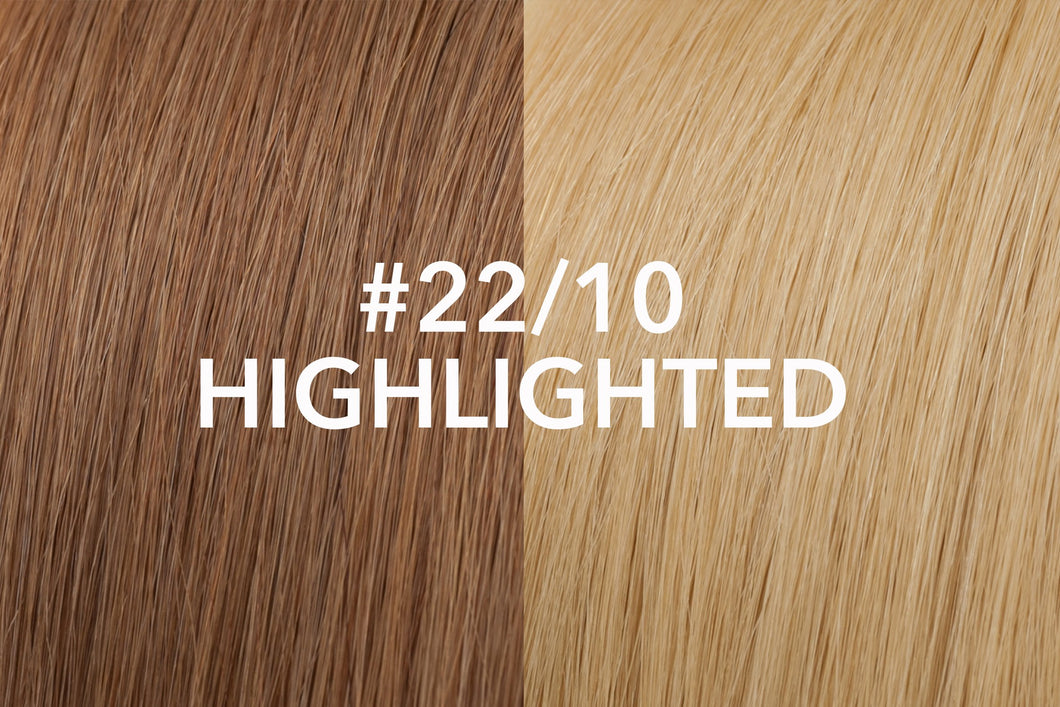 WS Halo Hair Extension | euronaturals Premium Remi | #22/10 Highlighted