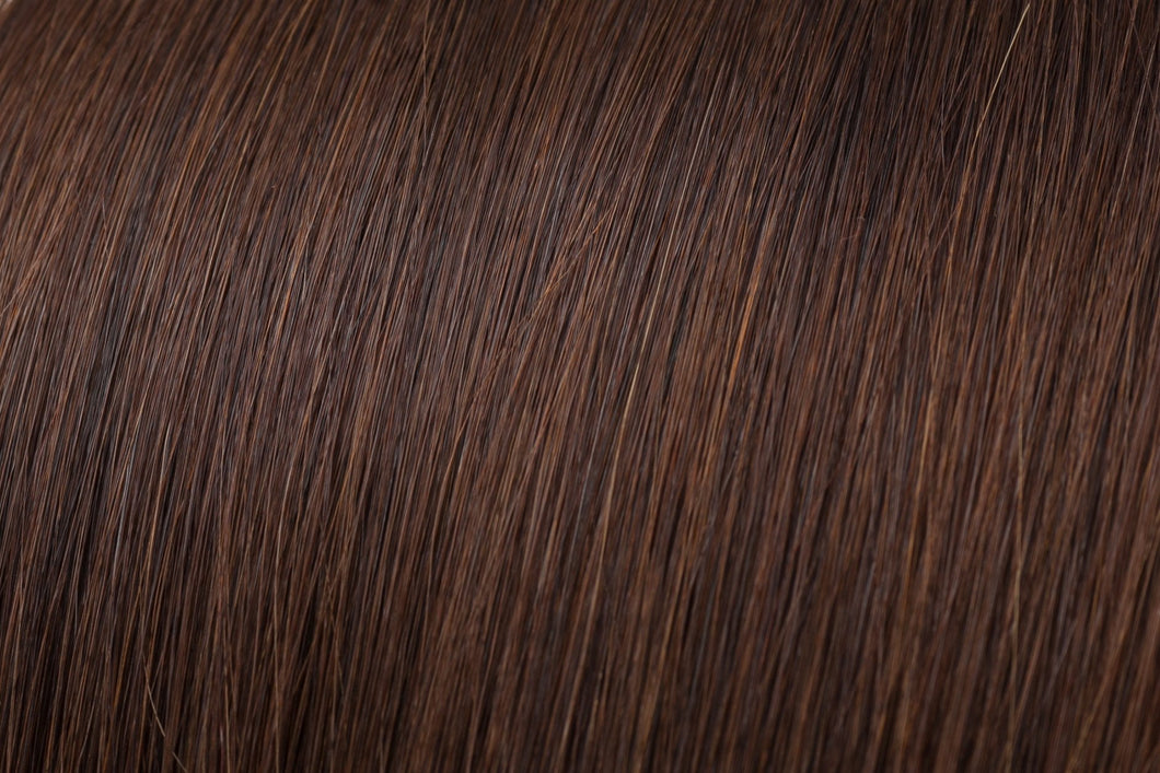 Invisible Tape Hair Extensions | euronaturals Premium Remi | #4 Medium Chocolate Brown