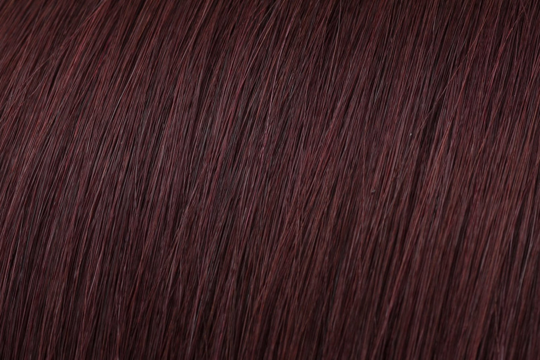 Fusion Hair Extensions | euronaturals Premium Remi | #99J Black Cherry
