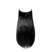 Load image into Gallery viewer, WS Halo Hair Extension | euronaturals Premium Remi | #1B Soft Black
