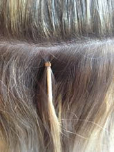 Load image into Gallery viewer, Nano-tip Hair Extensions | euronaturals Premium Remi | #4 Medium Brown
