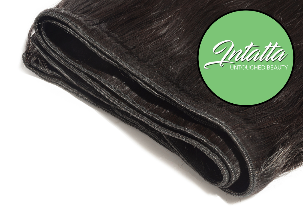 Machine-Sewn Hair Weft | Intatta Virgin Remi | #1B Natural Black-Brown