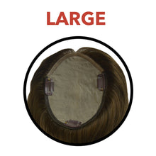 Load image into Gallery viewer, Silk Base Top-of-the-Head Piece Large | Premium Remi | #8 Lightest Brown
