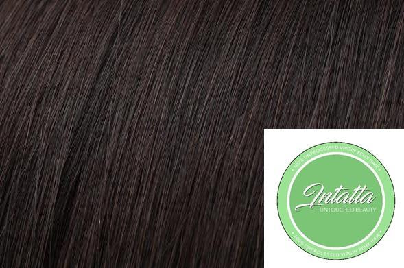 WS Fusion Hair Extensions |  Intatta Virgin Remi | #1B Natural Black-Brown